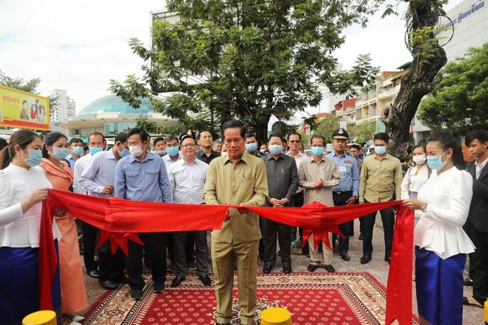 ស្ពានអាកាសថ្មើរជើងមុខផ្សារដើមគ គឺជាសមិទ្ធផលថ្មីមួយនៃការចូលរួមដោះស្រាយបញ្ហាចរាចរណ៍បានមួយចំណែក