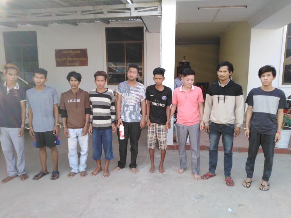 សមត្ថកិច្ចខណ្ឌសែនសុខបញ្ជូនជនសង្ស័យ៩នាក់ ទៅតុលាការ