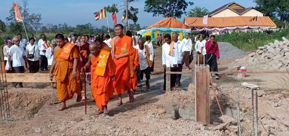 ពិធីបញ្ចុះបឋមសីលាសាងសង់ព្រះវិហារ