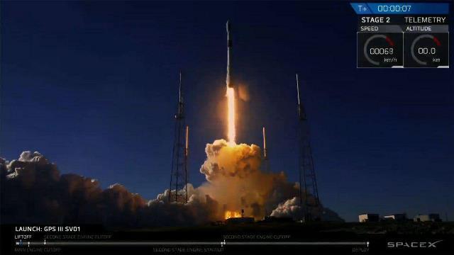 SpaceX ទទួលជោគជ័យលើកដំបូង ក្នុងការបាញ់បង្ហោះផ្កាយរណប GPS ជំនាន់ថ្មីរបស់យោធាសហរដ្ឋអាម៉េរិក