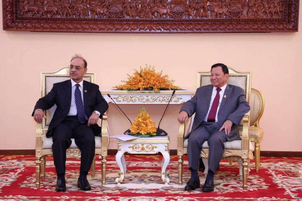 សម្តេចប្រធានព្រឹទ្ធសភា ទទួលជួបប្រធានគណៈកម្មាធិការអចិន្រ្តៃយ៍ទទួលបន្ទុកកិច្ចការបរទេសនៃរដ្ឋសភានៃសាធារណរដ្ឋប្រជាមានិតបង់ក្លាដេស