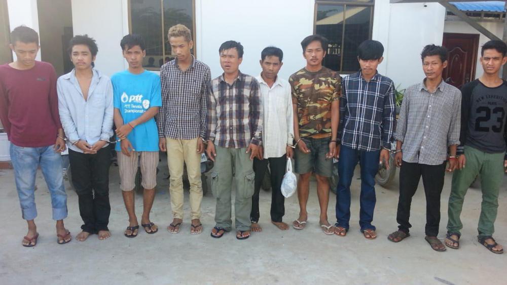 នគរបាលខណ្ឌសែនសុខបញ្ជូនជនសង្ស័យ១០នាក់ទៅតុលាការព្រឹកនេះ