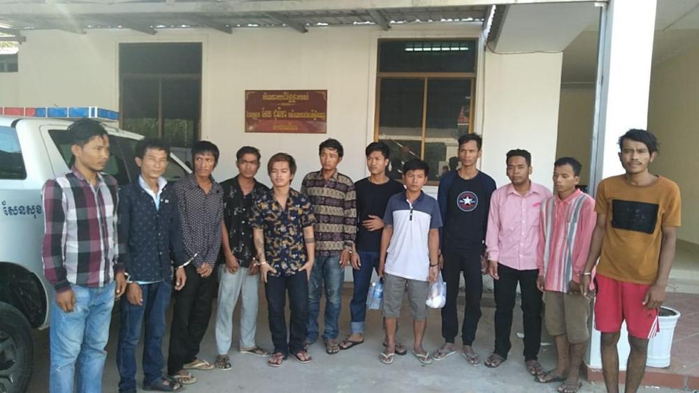 នគរបាលខណ្ឌសែនសុខបញ្ជូនជនសង្ស័យចំនួន១១នាក់ ទៅតុលាការថ្ងៃនេះ