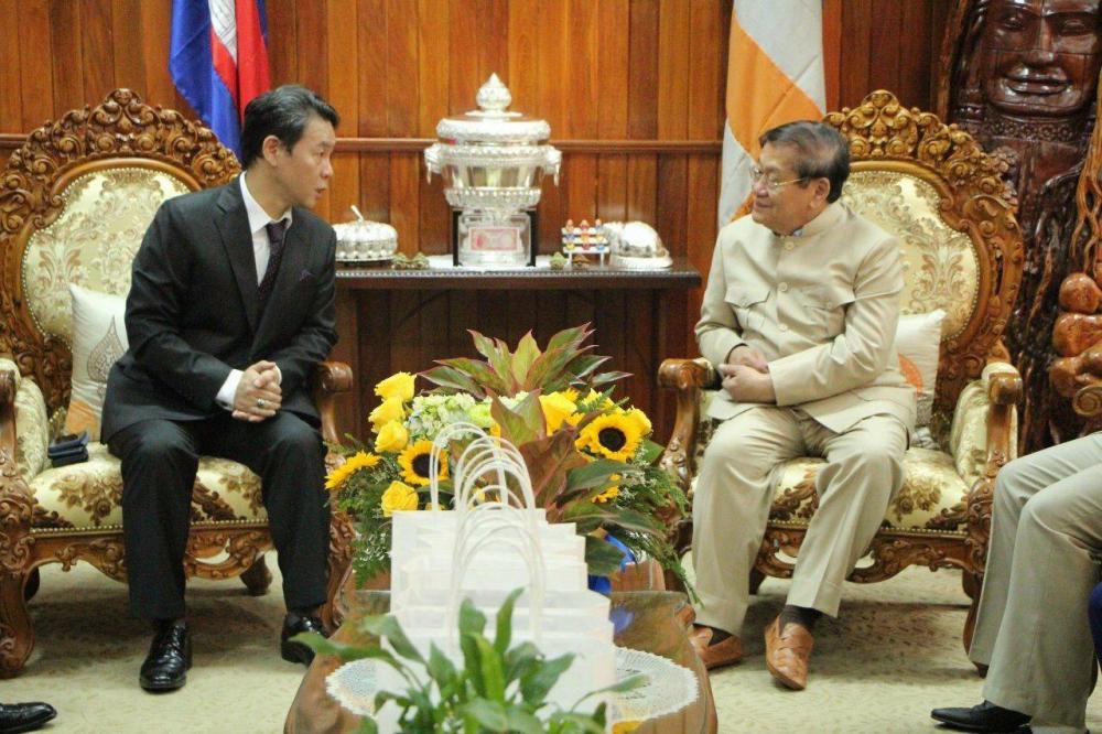ឯកឧត្តម ខៀវ កាញារីទ្ធ ទទួលជួបលោក នាយកក្រុមហ៊ុន Jin Sung Group ប្រព័ន្ធ Technology នៃសាធារណរដ្ឋកូរ៉េ