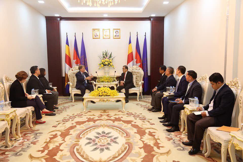 ឯកអគ្គរដ្ឋទូតថ្មីរបស់សហរដ្ឋអាមេរិកប្រចាំកម្ពុជា ចូលជួបពិភាក្សាការងារ ជាមួយរដ្ឋមន្ត្រីក្រសួងកសិកម្ម ពាក់ព័ន្ធនឹងកិច្ចសហប្រតិបត្តិការក្នុងវិស័យកសិកម្ម