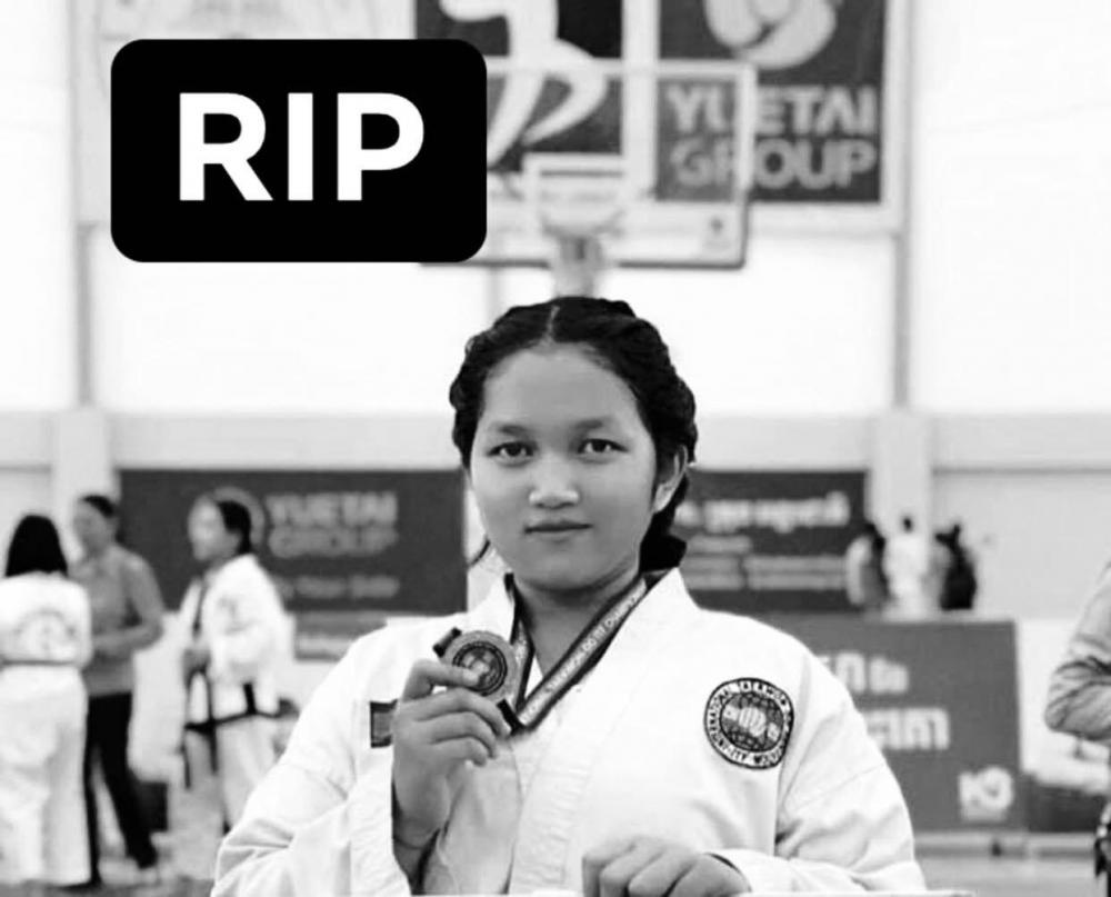 ម្ចាស់មេដាយមាសពិភពលោក កីឡាតេក្វាន់ដូ ITF ប៉ាល់ ជីវ័ន្ដ សម្តែងការសោកស្តាយ ដែលកីឡាការិនី យ៉ុន សុគន្ធកញ្ញាបាត់បង់ជីវិត ដោយភ្លើងឆេះផ្ទះ