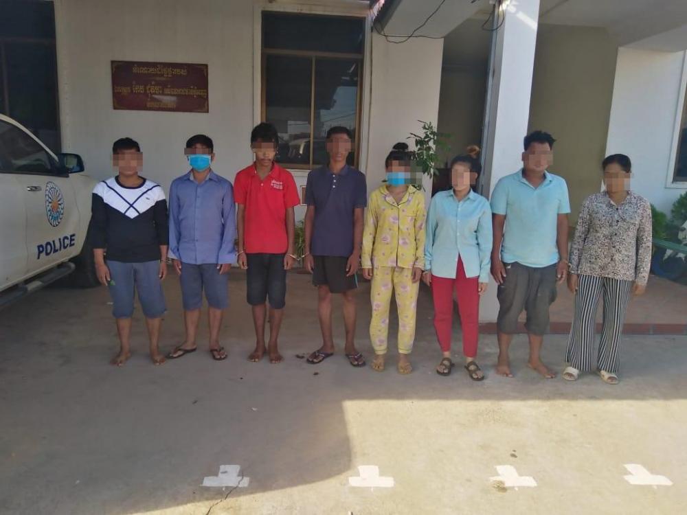 ជនសង្ស័យ៨នាក់ ត្រូវសមត្ថកិច្ចបញ្ជូនទៅតុលាការ ពាក់ព័ន្ធក២ករណីផ្សេងគ្នា