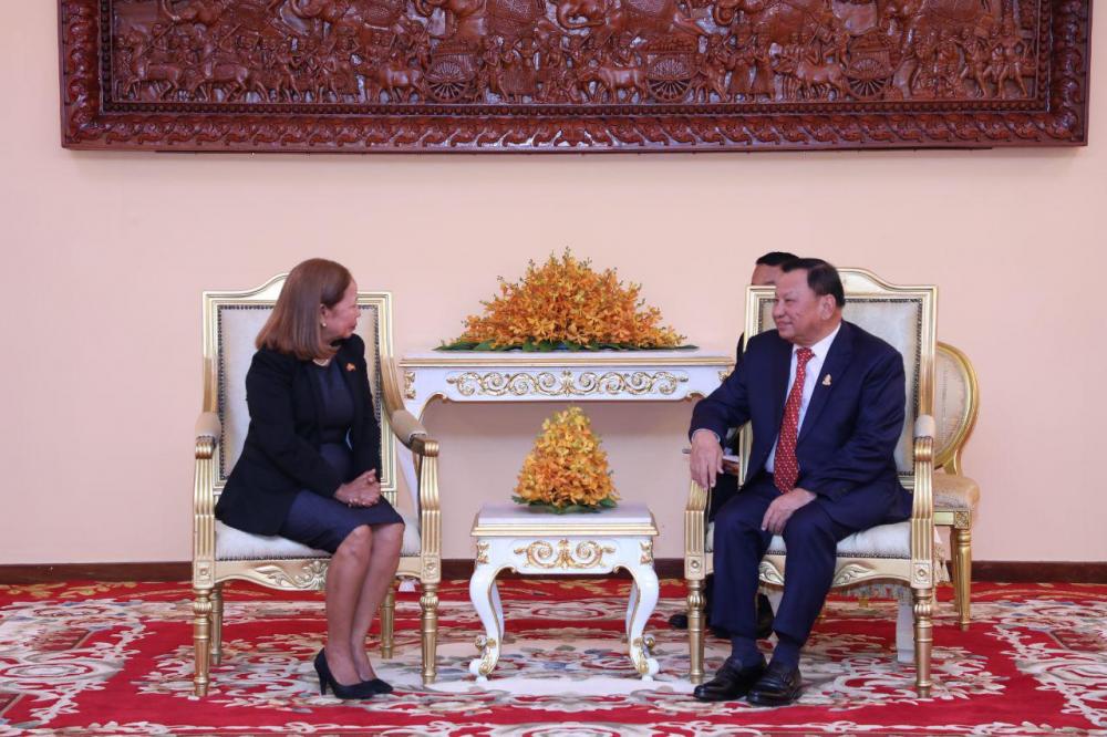 សម្តេចប្រធានព្រឹទ្ធសភា អនុញ្ញាតឱ្យឯកអគ្គរដ្ឋទូតទីម័រខាងកើត ចូលជួបសម្តែងការគួរសម និងជម្រាបលា