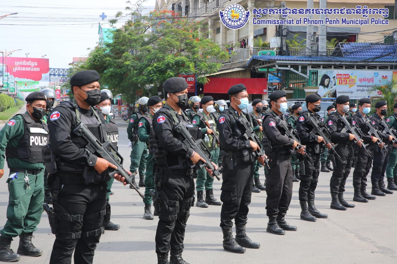 កម្លាំងអន្តរាគមន៍ប្រមាណជាង៨០នាក់ នៅតំបន់ក្រហមមាន​ផ្ទុកមេរោគ​ឆ្លងកូវីដ-១៩