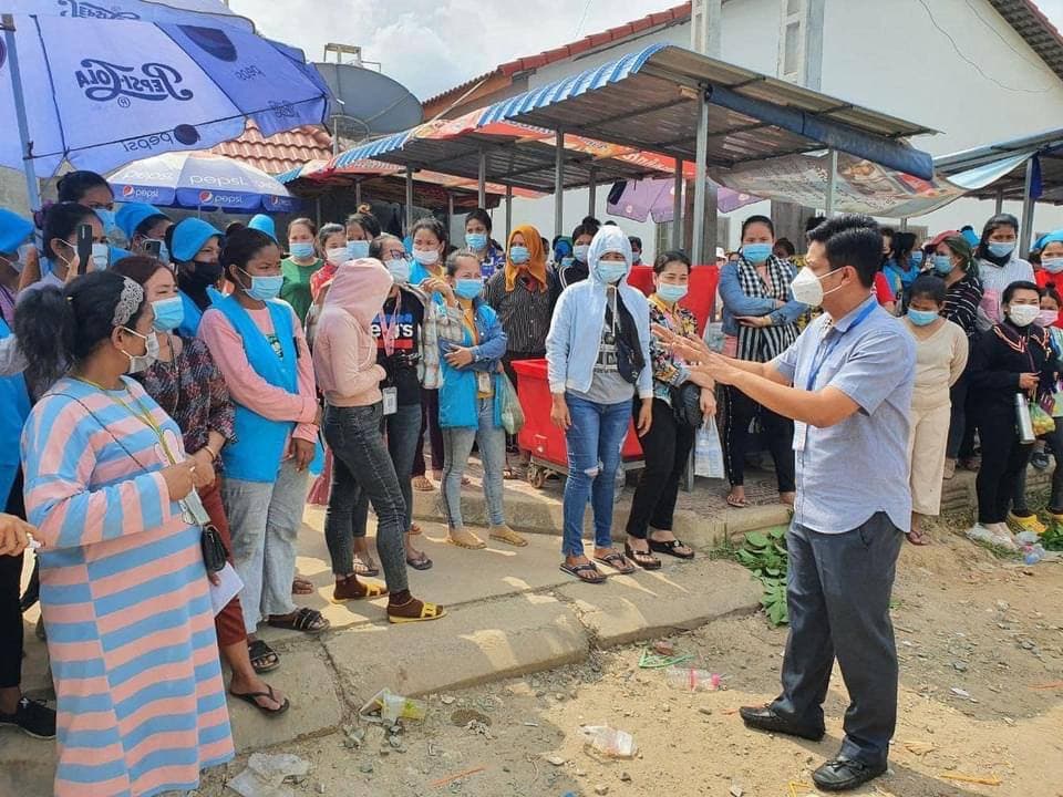 កម្មកររោងចក្រ GW ឯកភាពចូលធ្វើការធម្មតាវិញ ក្រោយមានការសម្របសម្រួលពីអជ្ញាធរខណ្ឌសែនសុខ