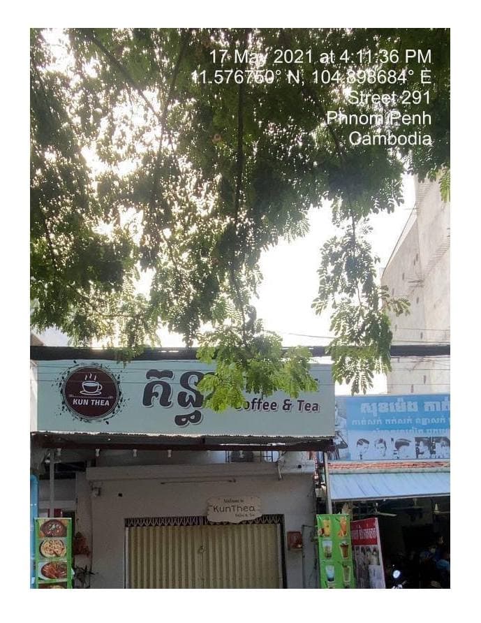 អ្នកជំងឺកូវីដ១៩ បានទៅហាងគន្ធាកាហ្វេ និងតែនៅ ផ្លូវលេខ ២៩១ សង្កាត់បឹងកក់ទី២ ខណ្ឌទួលគោក