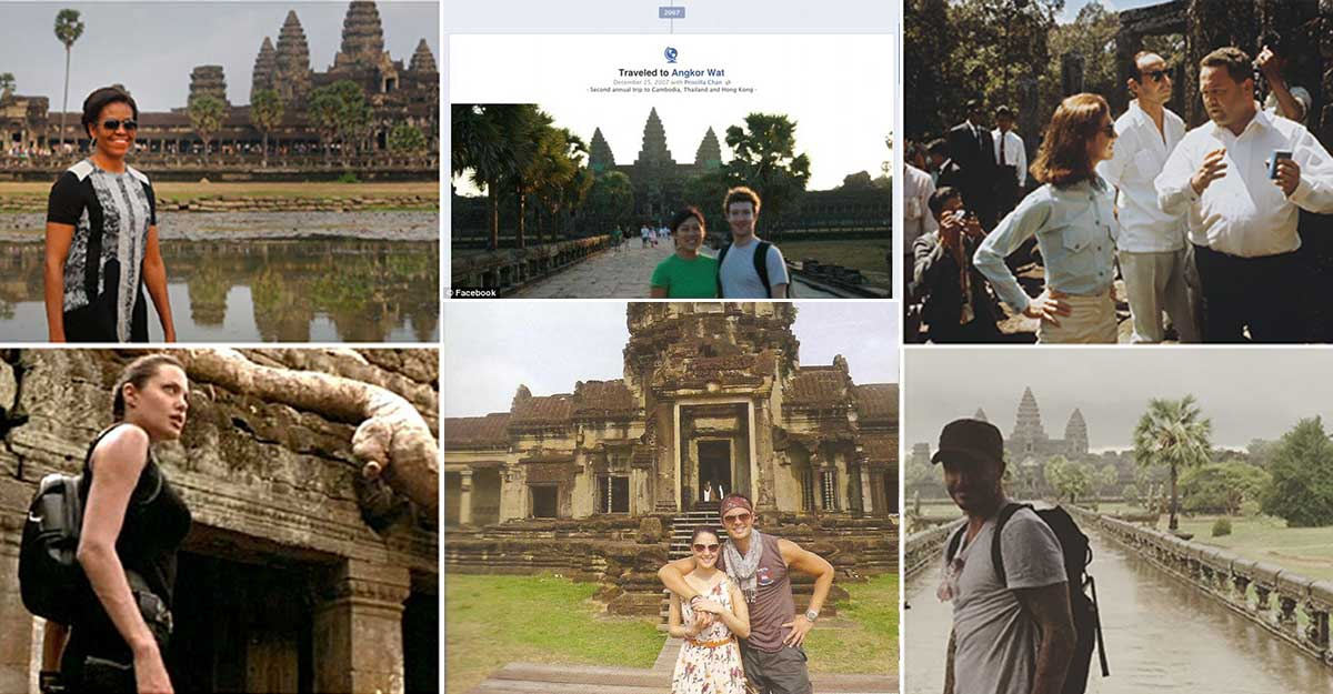 ក្រសួងទេសចរណ៍បង្ហាញពីបុគ្គលល្បីៗលើពិភពលោក ដែលបានមកទស្សនាប្រាសាទអង្គរវត្ត