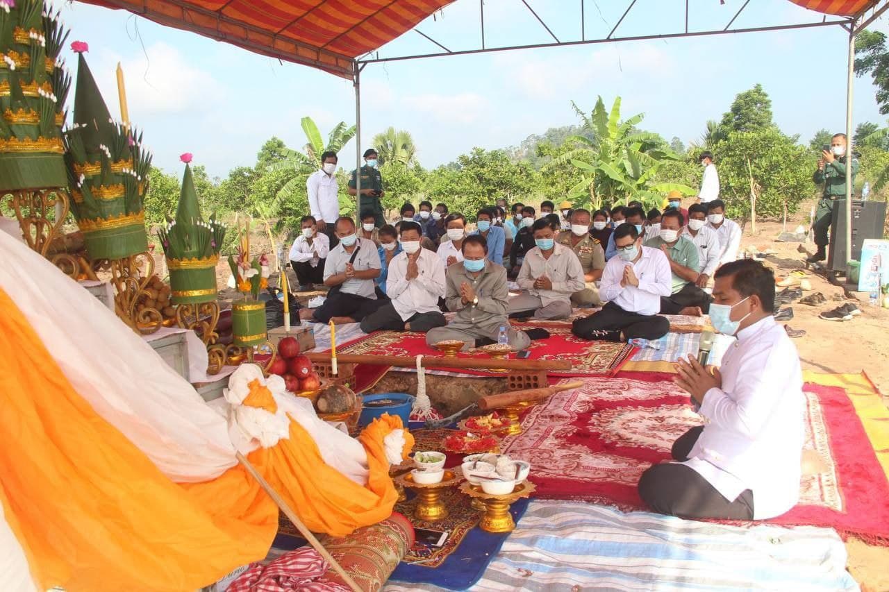 អគារសិក្សា ១ខ្នង ៣បន្ទប់ ជាជំនួយរបស់សប្បុរសជនជប៉ុន ត្រូវបានបញ្ចុះបឋមសិលាសាងសង់ នៅខេត្តក្រចេះ