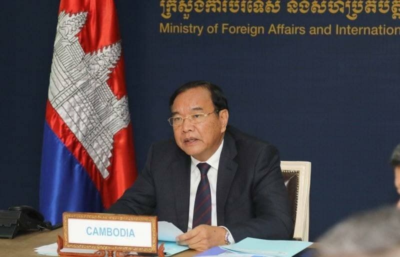 ប្រមុខការទូតកម្ពុជា ចូលរួមកិច្ចប្រជុំពិសេសរដ្ឋមន្រ្តីការបរទេសអាស៊ាន-ចិន នៅប្រទេសចិន