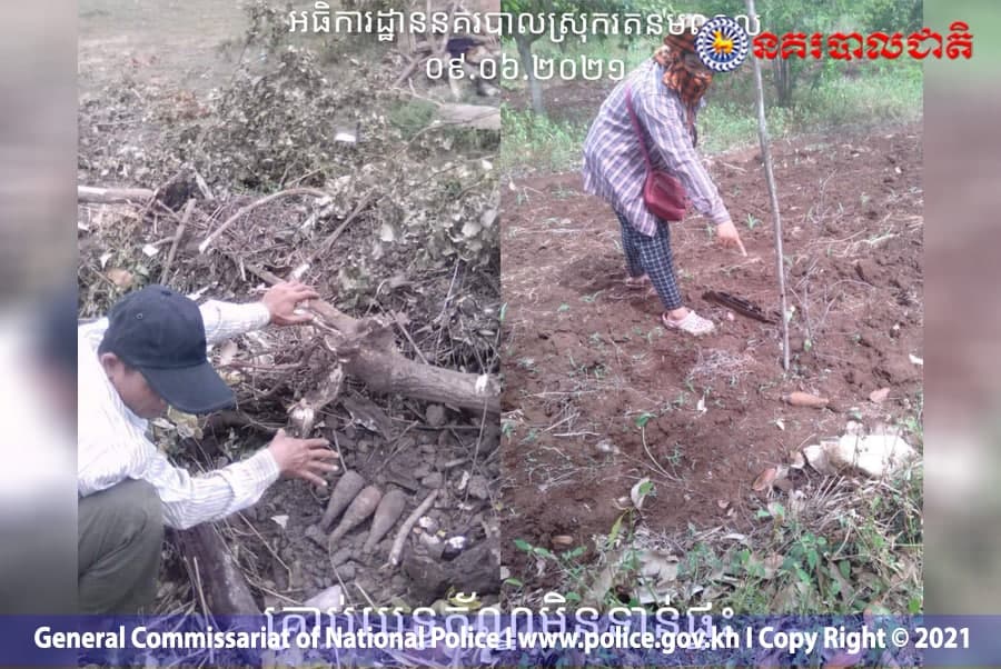 គ្រាប់យុទ្ធភ័ណ្ឌមិនទាន់ផ្ទុះ ត្រូវបានប្រជាពលរដ្ឋប្រទះឃើញ នៅខេត្តបាត់ដំបង