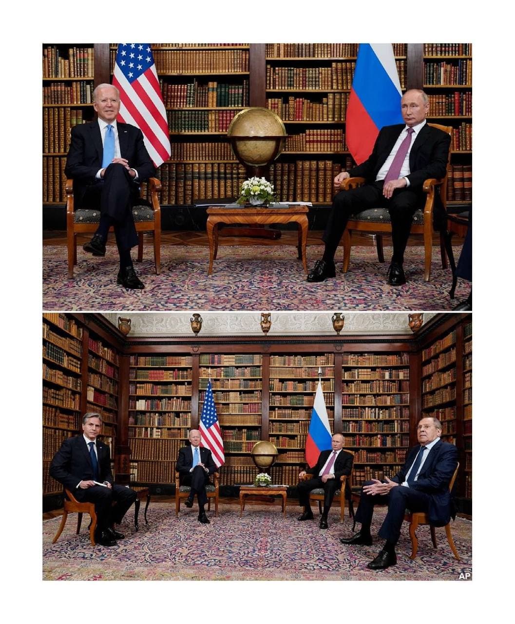 មេៗ 🇺🇸🇷🇺 ជបគ្នានៅស្វីស🇨🇭ថងៃពុធនេះ ប្រហែលជា ៤-៥ម៉ោង ជជែកអំពីការវាយប្រហារតាមអ៉ីនធើណិតដែលអាមេរិកចោទរុស្ស៊ីការគ្រប់គ្រងអាវុធ សិទ្ធិមនុស្ស និងការប្រែប្រួលអាកាសធាតុជាដើម
