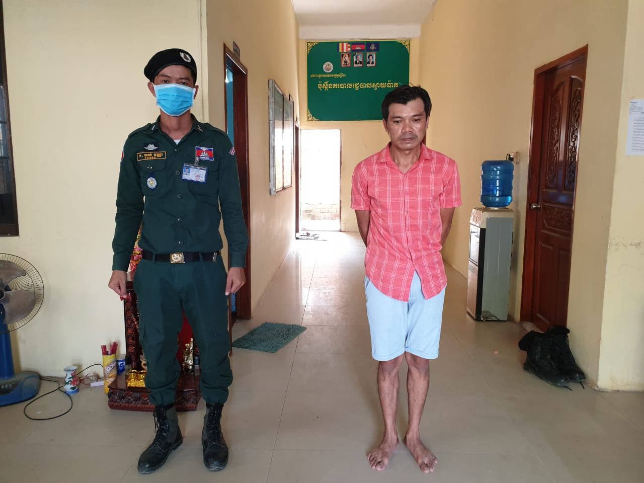 នគរបាលប៉ុស្ដិ៍ស្វាយប៉ាក ឃាត់ខ្លួនជនសង្ស័យម្នាក់ ពីបទជួញដូរខុសច្បាប់នូវសារធាតុញៀន