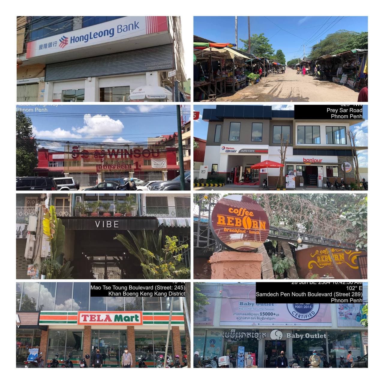 ទីតាំង ៨កន្លែងពាក់ព័ន្ធជាមួយអ្នកជំងឺកូវីដ១៩