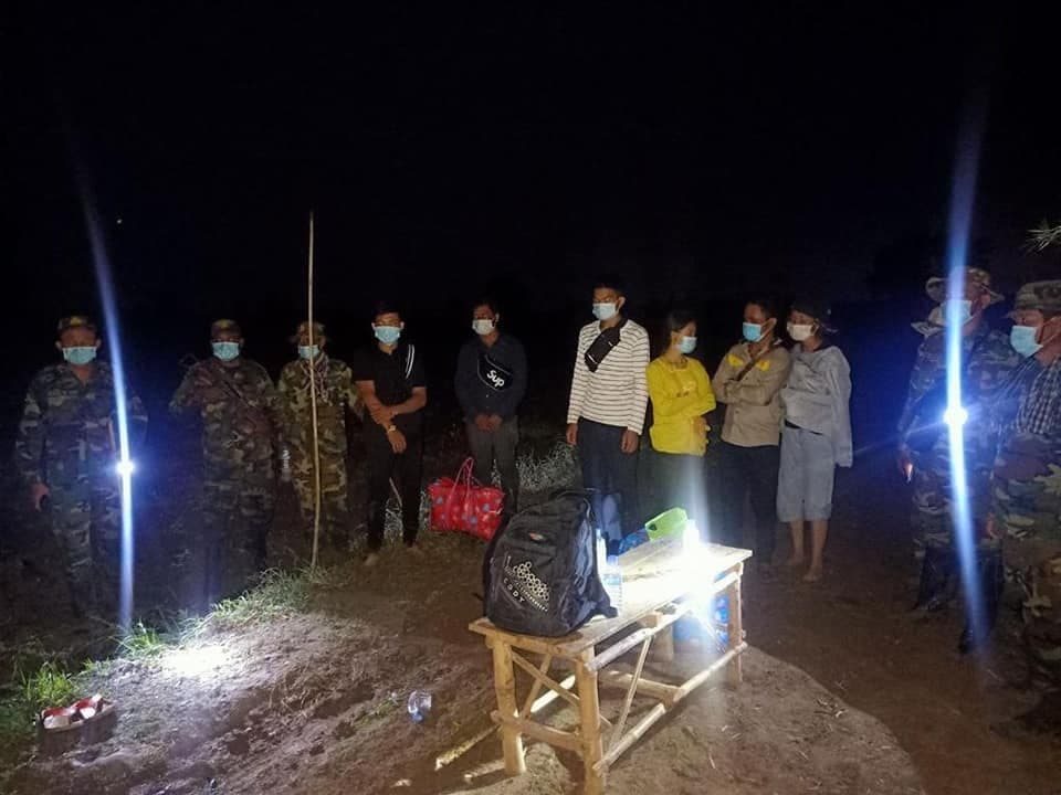 ពលករខ្មែរ៦នាក់បម្រុងឆ្លងដែន ចូលប្រទេសថៃដោយខុសច្បាប់ ត្រូវបានឃាត់ខ្លួន នៅខេត្តបន្ទាយមានជ័យ