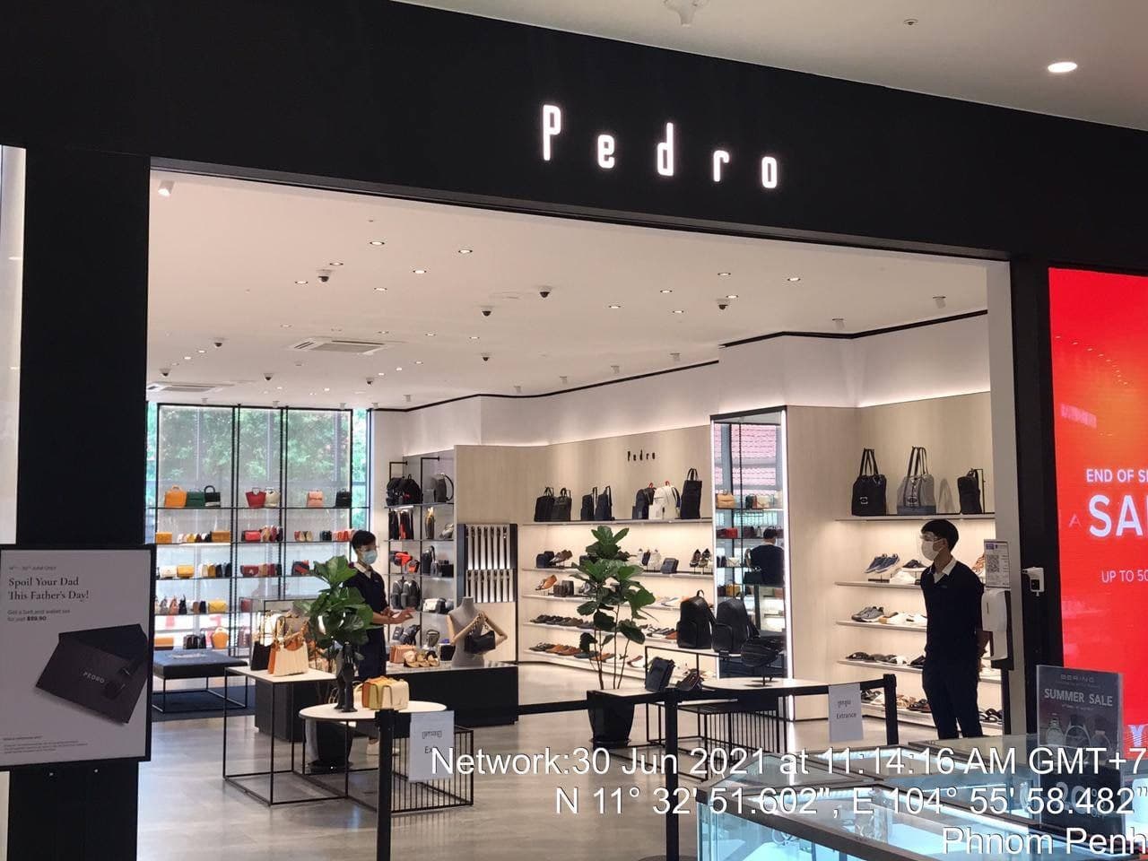 ហាង Pedro សាខាផ្សារទំនើប AEON 1 មានអ្នកឆ្លងកូវីដ-១៩