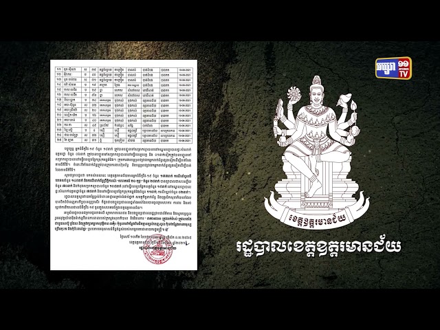 ខេត្តឧត្តរមានជ័យ ឆ្លង២៥នាក់ (Video Inside)