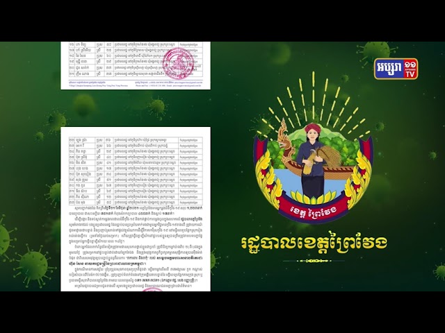 ខេត្តព្រៃវែង ឆ្លង៣៣នាក់ (Video Inside)