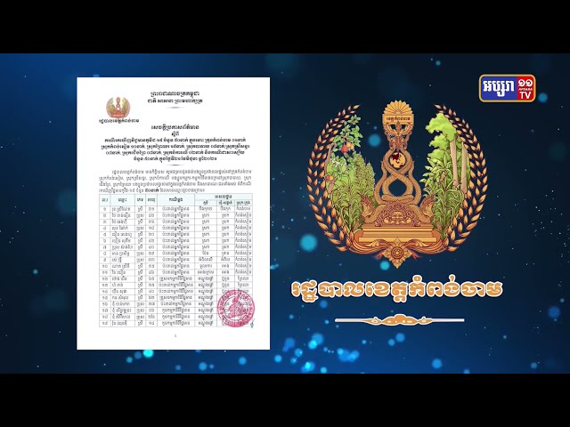 ខេត្តកំពង់ចាម ឆ្លងកូវីដ១៩ចំនួន៥០នាក់ (Video Inside)