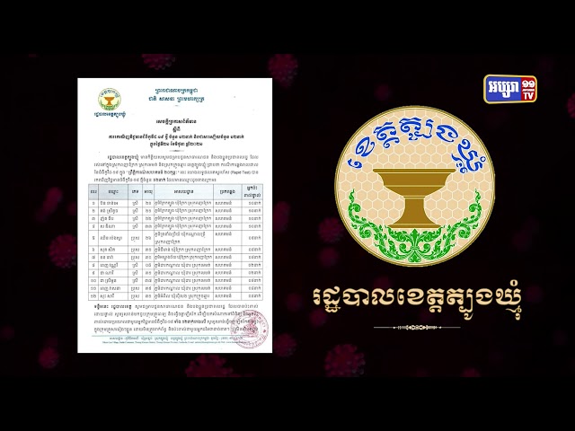 ខេត្តត្បូងឃ្មុំ ឆ្លងថ្មីចំនួន១២នាក់ (Video Inside)