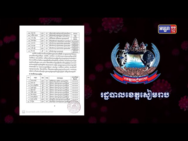ខេត្តសៀមរាប ឆ្លងថ្មី៤៩ (Video Inside)