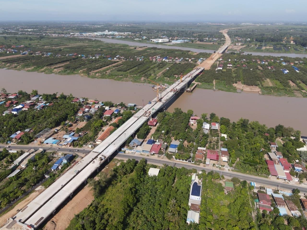 ស្ពានឆ្លងកាត់ទន្លេបាសាក់ សម្រេចបាន ៩៧.២៥% ហើយ