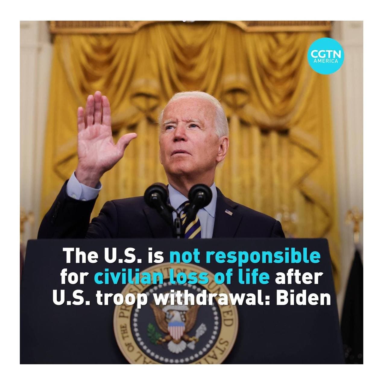 លោកប្រធានាធិបតី Biden ថា បេសកកម្មរបស់អាមេរិកនៅអាហ្វហ្គានីស្ថាននឹងបញ្ចប់នៅថ្ងៃទី១៣ សីហា ២០២១