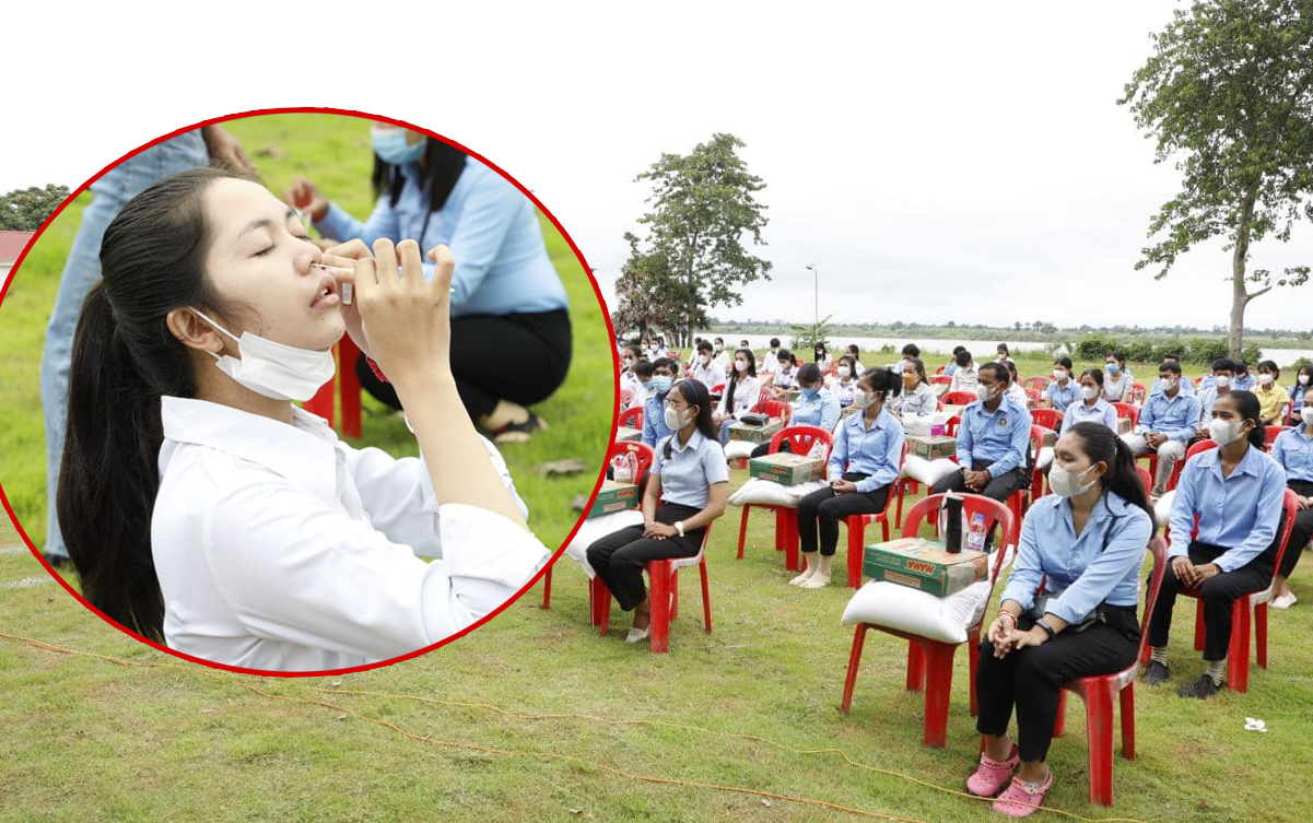 យុវជនស្រុកល្វាឯម ត្រៀមធ្វើតេស្ដរហ័ស ដើម្បីបន្តចូលរួមសកម្មភាពសង្គម
