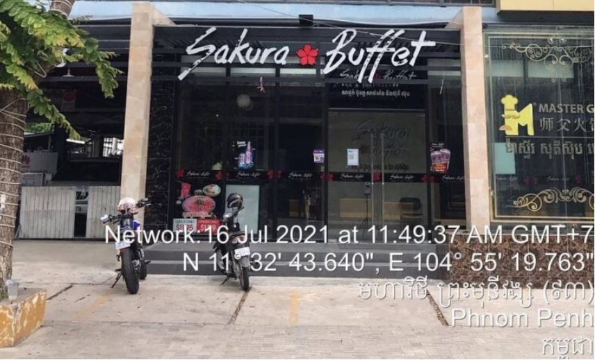 ហាង សាគូរ៉ា ហ៊ូហ្វេ សាខាផ្លូវមុនីវង្ស មានអ្នកឆ្លងកូវីដ-១៩
