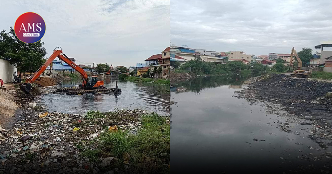ការស្តារប្រឡាយ បឹងទំពន់ បានបញ្ចប់ការងារ ១០០ភាគរយហើយ ជាមួយនឹងសំរាម និងស្មៅបណ្តែតទឹកជាង ២៥០០ឡាន