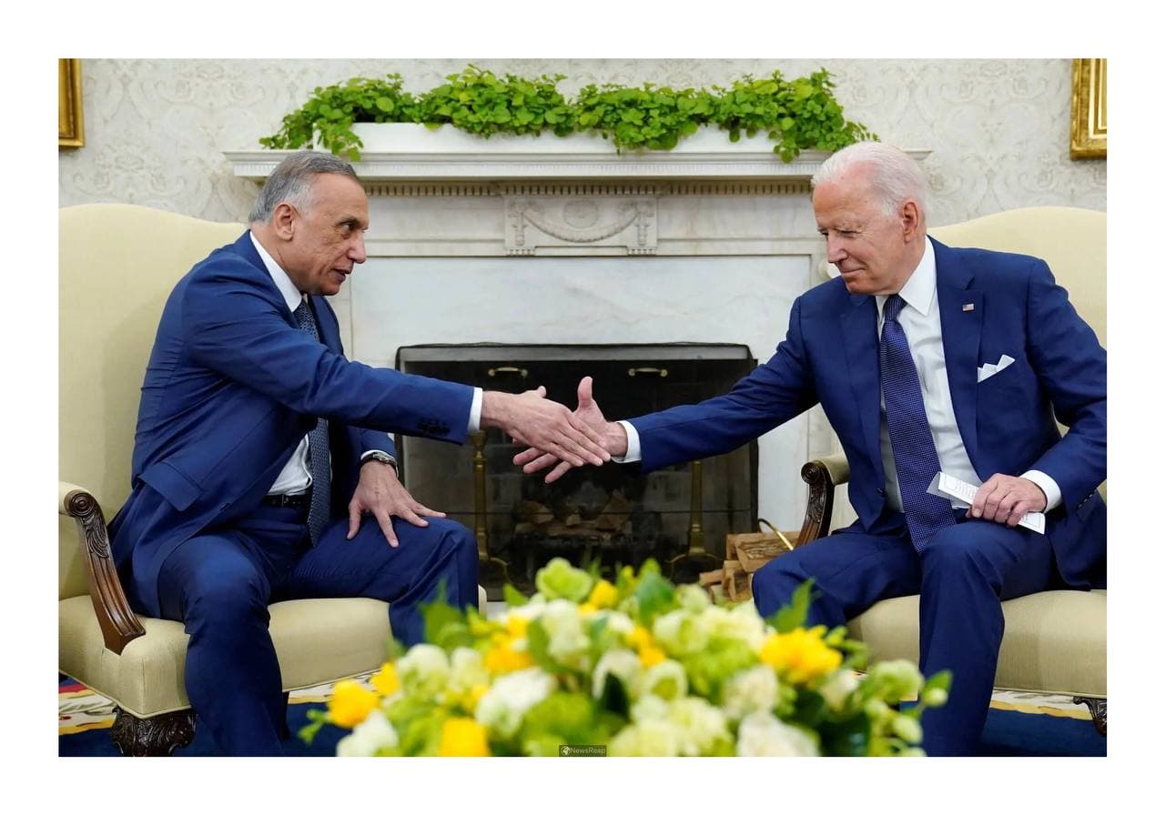 ប្រធានាធិបតីអាមេរិកលោក Joe Biden និងនាយករដ្ឋមន្ត្រីអ៊ីរ៉ាក់លោក Mustafa al-Kadhimi បានយល់ព្រមលើកិច្ចព្រមព្រៀងបញ្ចប់បេសកកម្មប្រយុទ្ធរបស់យោធាអាមេរិកនៅអ៊ីរ៉ាក់
