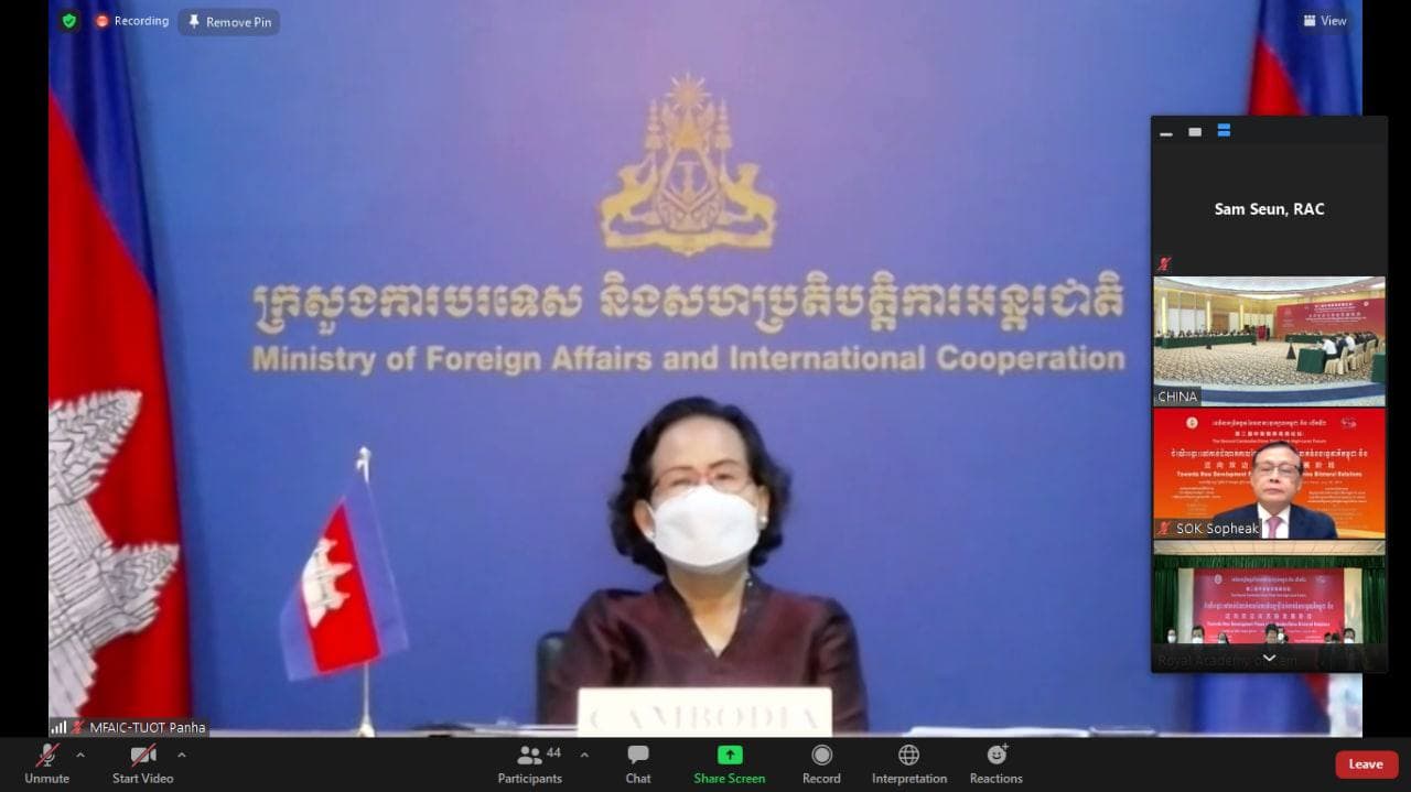 មន្ត្រីជាន់ខ្ពស់ក្រសួងការបរទេស៖ចិនបានរួមចំណែកយ៉ាងសំខាន់ដល់កិច្ចខិតខំប្រឹងប្រែងរបស់កម្ពុជា ក្នុងការប្រយុទ្ធប្រឆាំងនឹងការរីករាលដាលនៃជំងឺកូវីដ-១៩