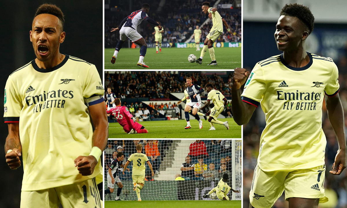 Emerick Aubameyang  រកបាន HAT TRICK ជួយ ARSENAL ឡើងទៅជុំបន្ត