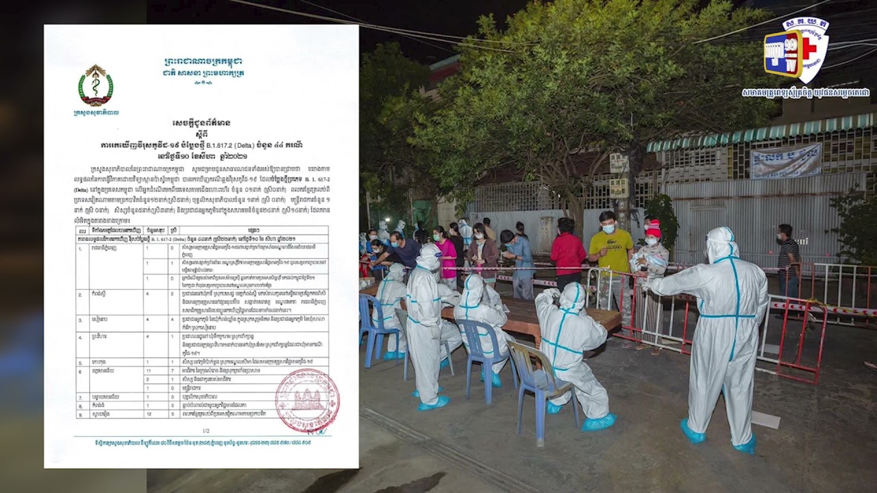 កម្ពុជារកឃើញវីរុសបំប្លែងថ្មី Delta ៤៤ករណី (Video Inside)