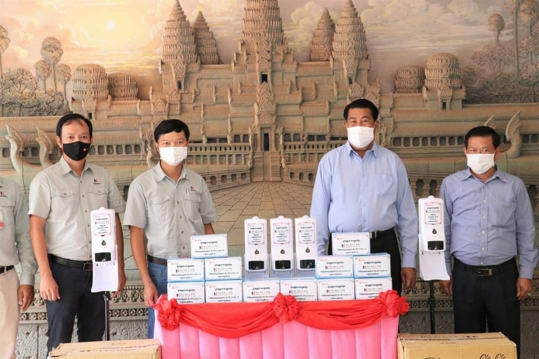 ក្រុមហ៊ុន ខេស៊ីមិន រួមចំណែក​ប្រយុទ្ធនិងបង្ការទប់ស្កាត់ជំងឺកូវីដ-១៩ ជាមួយរដ្ឋបាលខេត្តកំពត