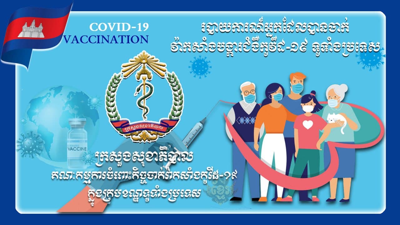 ប្រជាពលរដ្ឋជាង ៨លាន ៦សែននាក់ហើយ បានទទួលវ៉ាក់សាំងកូវីដ-១៩ នៅទូទាំងប្រទេស