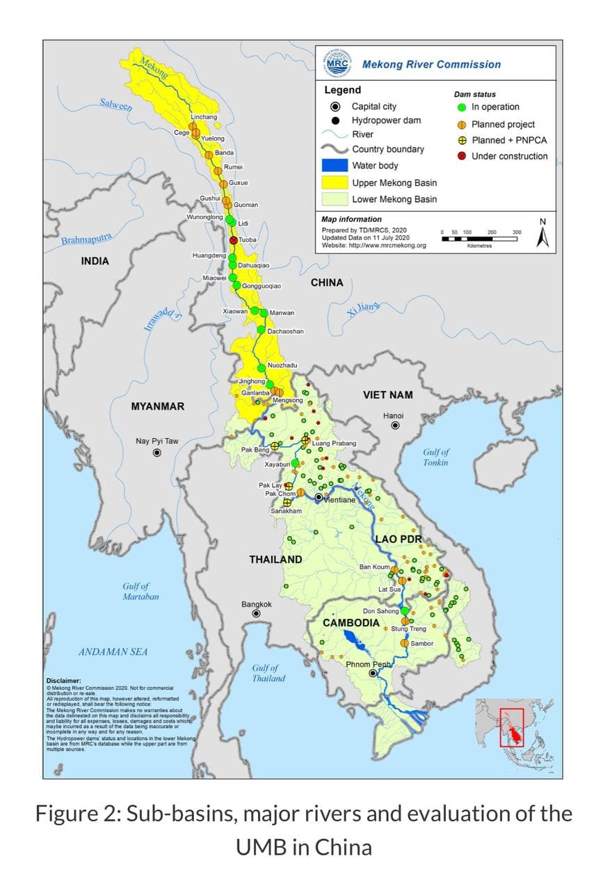 ទិន្នន័យទំនប់វារីអគ្គិសនីនៃបណ្តាប្រទេសមេគង្គ