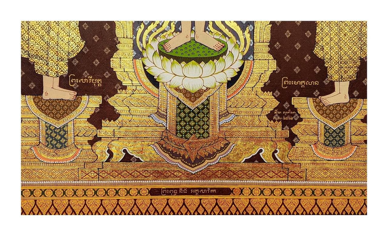 គំនូរក្បាច់បុរាណខ្មែរក្នុងវត្តរាជបូណ៌