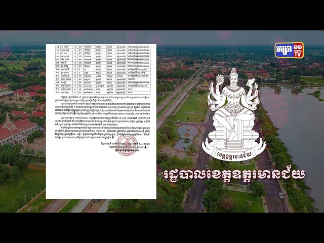 ខេត្តឧត្តរមានជ័យ ឆ្លងថ្មី៣៣នាក់ (Video Inside)