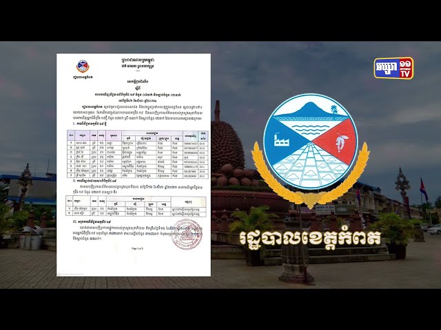 ខេត្តកំពត ឆ្លងថ្មី៨នាក់ និងស្លាប់២នាក់ (Video Inside)