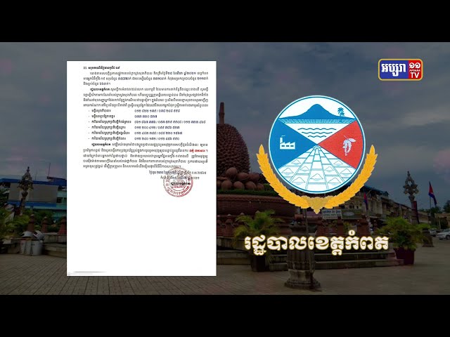 ខេត្តកំពត រកឃើញឆ្លង១២ករណី (Video Inside)
