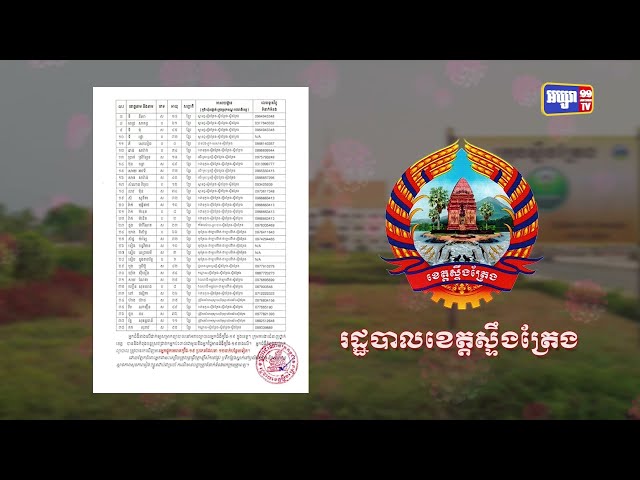 ខេត្តស្ទឹងត្រែង ឆ្លងថ្មី៨នាក់ (Video Inside)