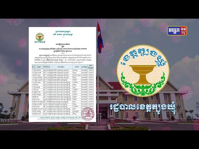 ខេត្តត្បូងឃ្មុំ ឆ្លងថ្មី៤២នាក់ (Video Inside)