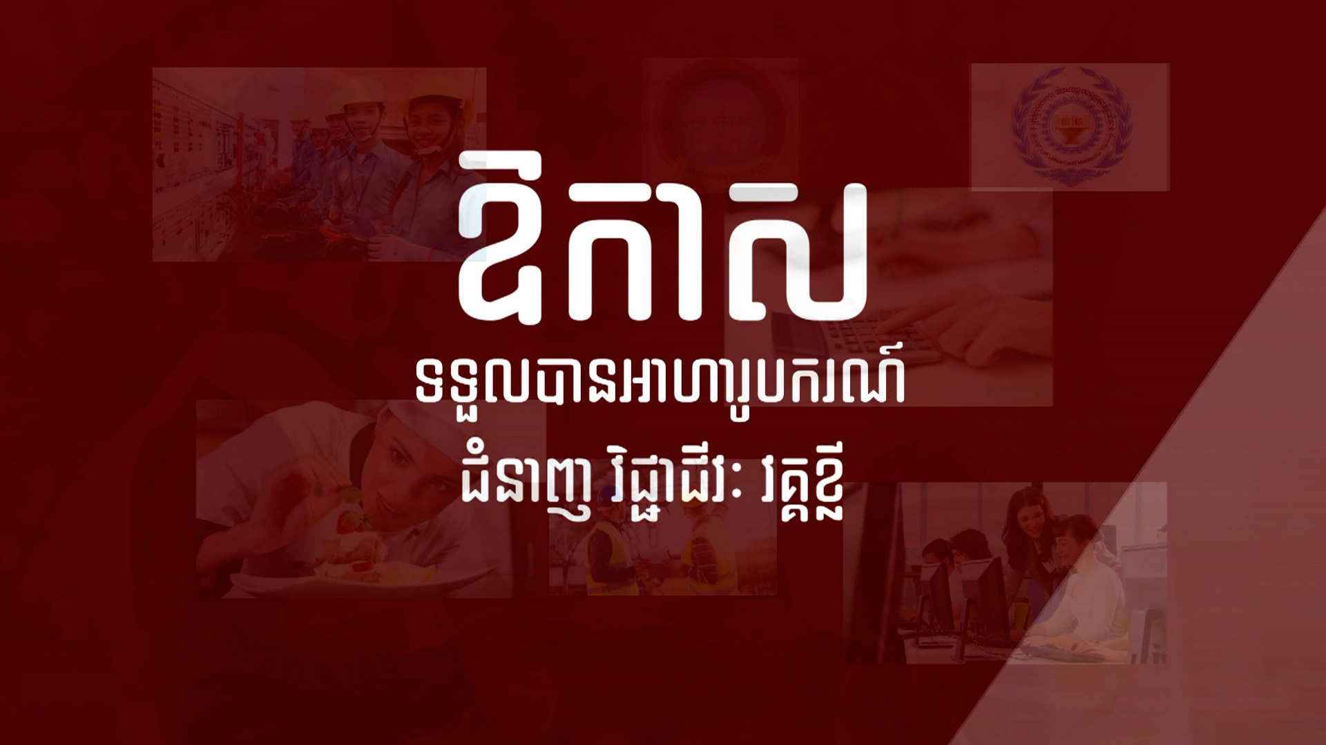 ឱកាសពិសេសទទួលបានអាហារូបករណ៍ជំនាញវិជ្ជាជីវៈវគ្គខ្លី