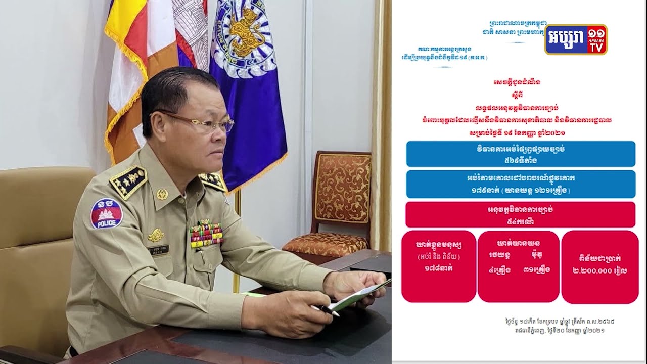ឃាត់មនុស្ស៦២០នាក់ ក្នុងរយៈពេល៧២ម៉ោង កន្លងមកនេះ (Video Inside)