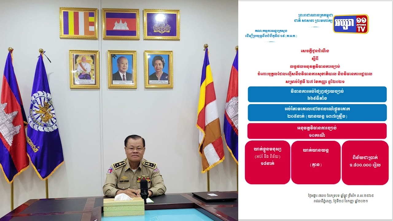 ឃាត់មនុស្ស១៨៦នាក់ និងបញ្ជូនទៅតុលាការ១នាក់ ក្នុង៧២ម៉ោង កន្លងមកនេះ (Video Inside)